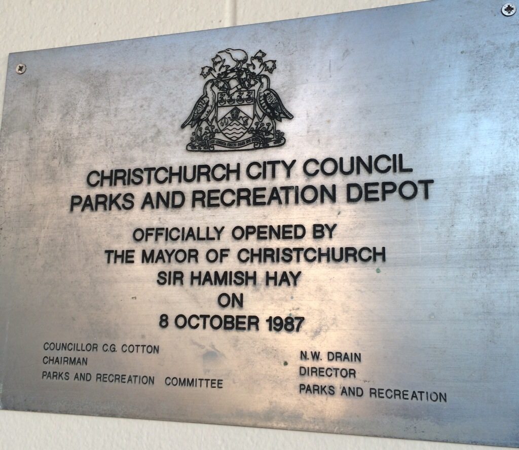 Parks and Recreation plaque