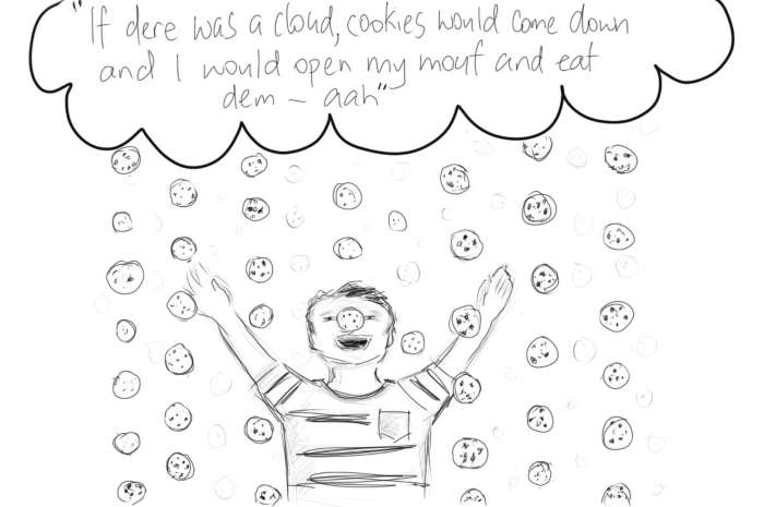 Cookie cloud illustration